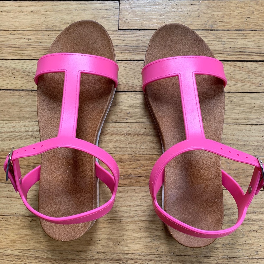 Pink sandals
